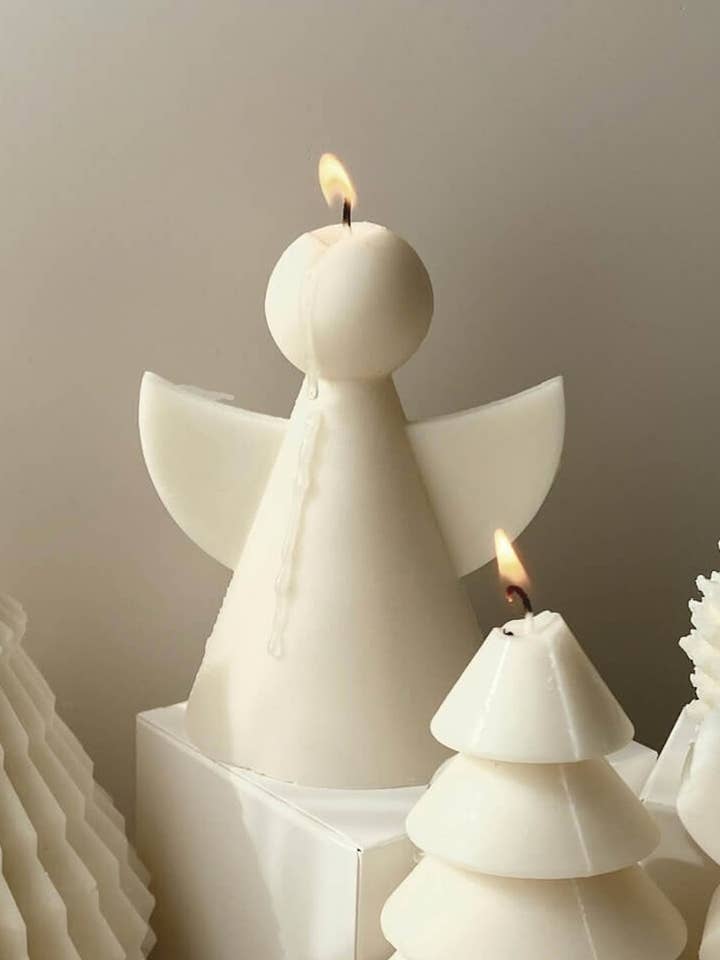 Handmade Angel Candle | Christmas Decor | Winter Decor for wholesale by je t'aime candle