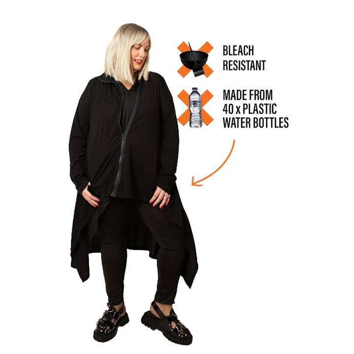 Sweat à capuche longiligne résistant à l'eau de javel pour la vente par BeauTex Designs