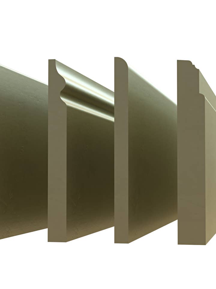 Custom Metal-Covered MDF Baseboards 3.5'' h x 96'' L for wholesale by BMD Studio