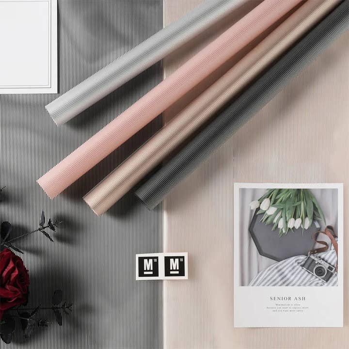 Elegant Design Supply – Engroshandel Indpakningspapir – Stripe Lines blomsterindpakningspapir (20stk/pose)