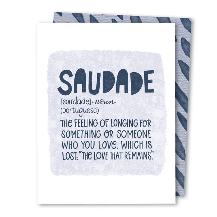 The Noble Paperie – Engroshandel Sympati-kort – Saudade | Sympati Empati Abort Babytab sorgkort