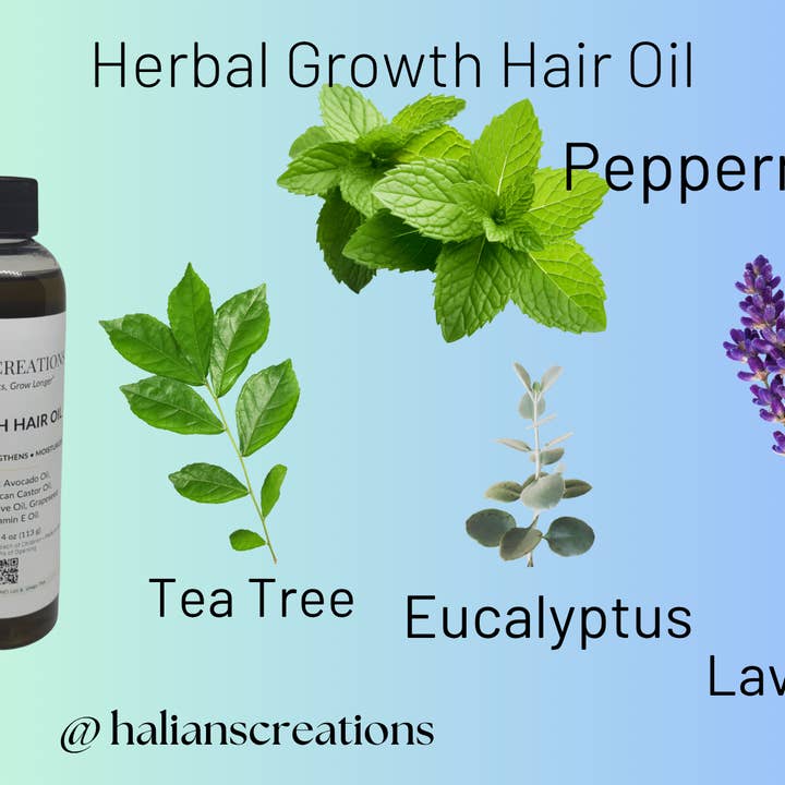 Halian's Creations - Vente Huiles pour cheveux - Huile de Croissance Capillaire aux Herbes3