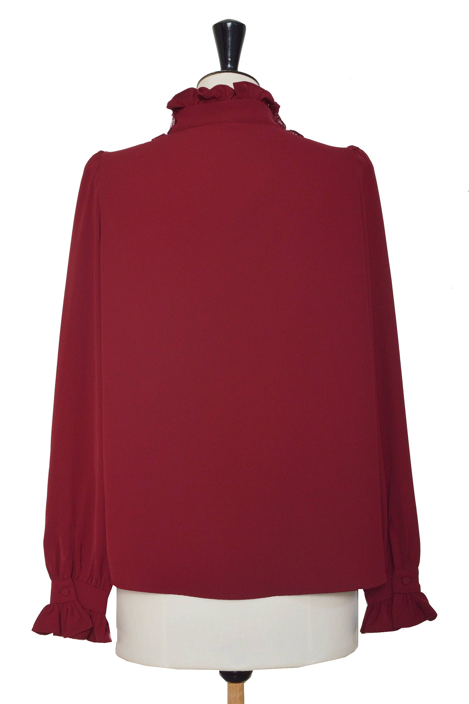 ELLI WHITE - Wholesale Button Down Shirt - Women's - Shirt with embossed floral collar6