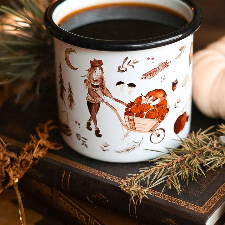 FuchsMaedchen - Wholesale Coffee Mug - Enamel Mug Autumn Love1