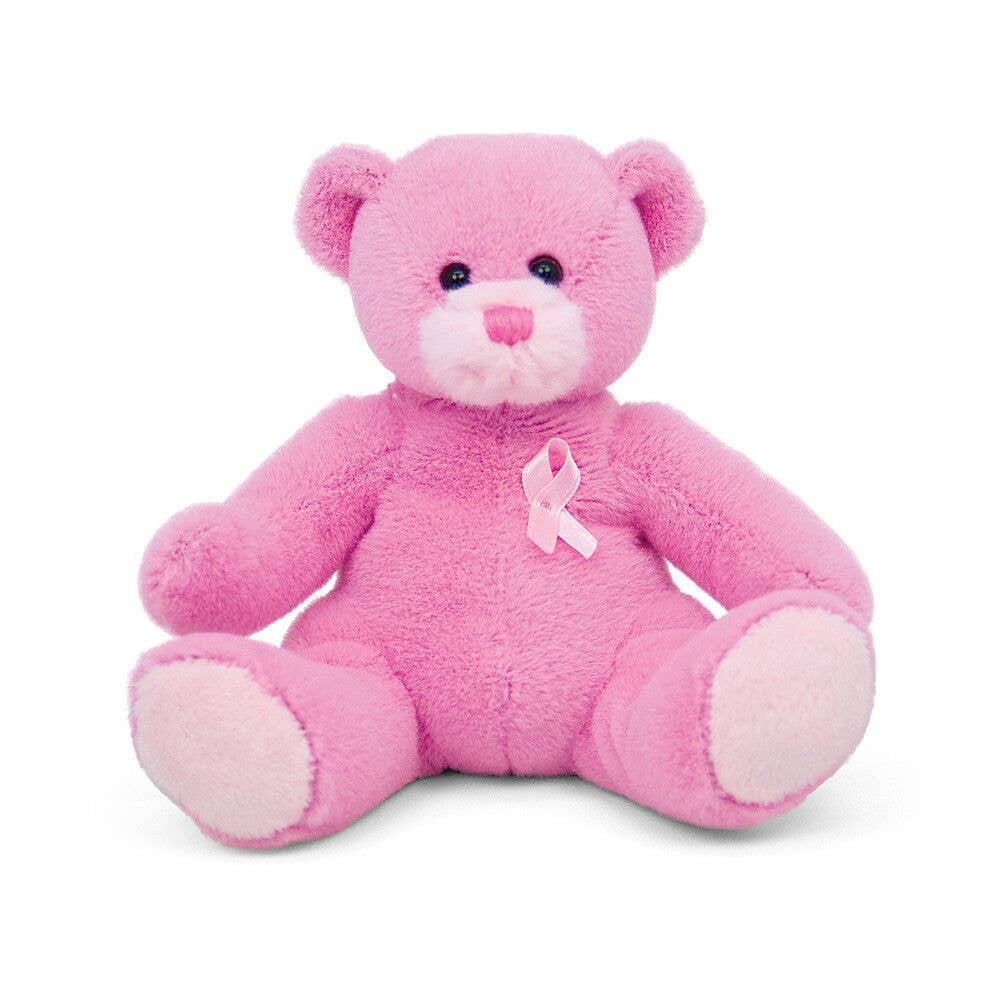 Plushland - Wholesale Stuffed/Plush Toy - Kids & Baby - Pink Ribbon Bear 8"