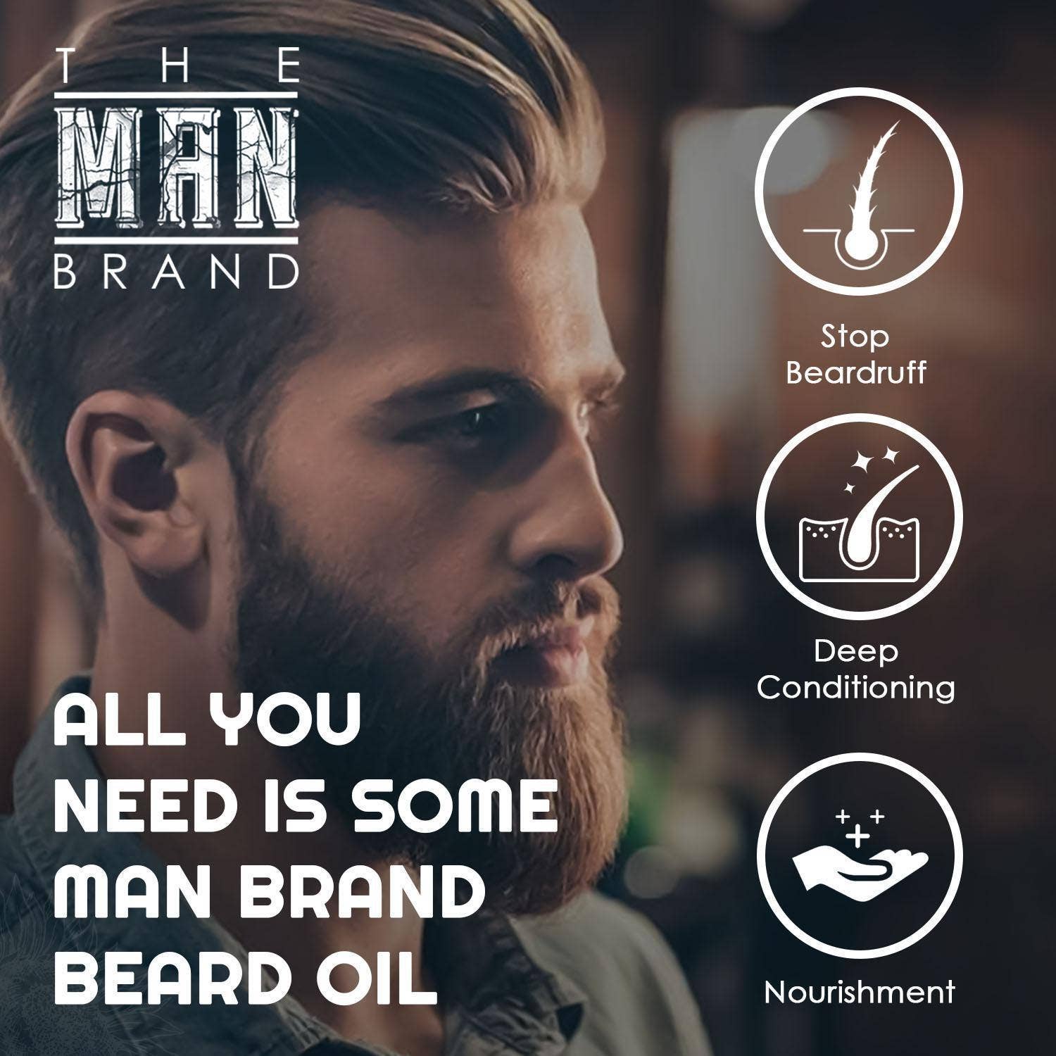 The Man Brand – wholesale Beard styling product – Cedarwood Blend Beard Oil5