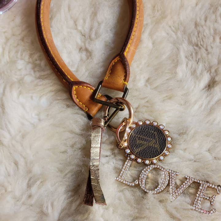 Upcycled Always & Forever accessories - Wholesale Keychain - Women's - Upcycled LV handle wristlet / keychain7