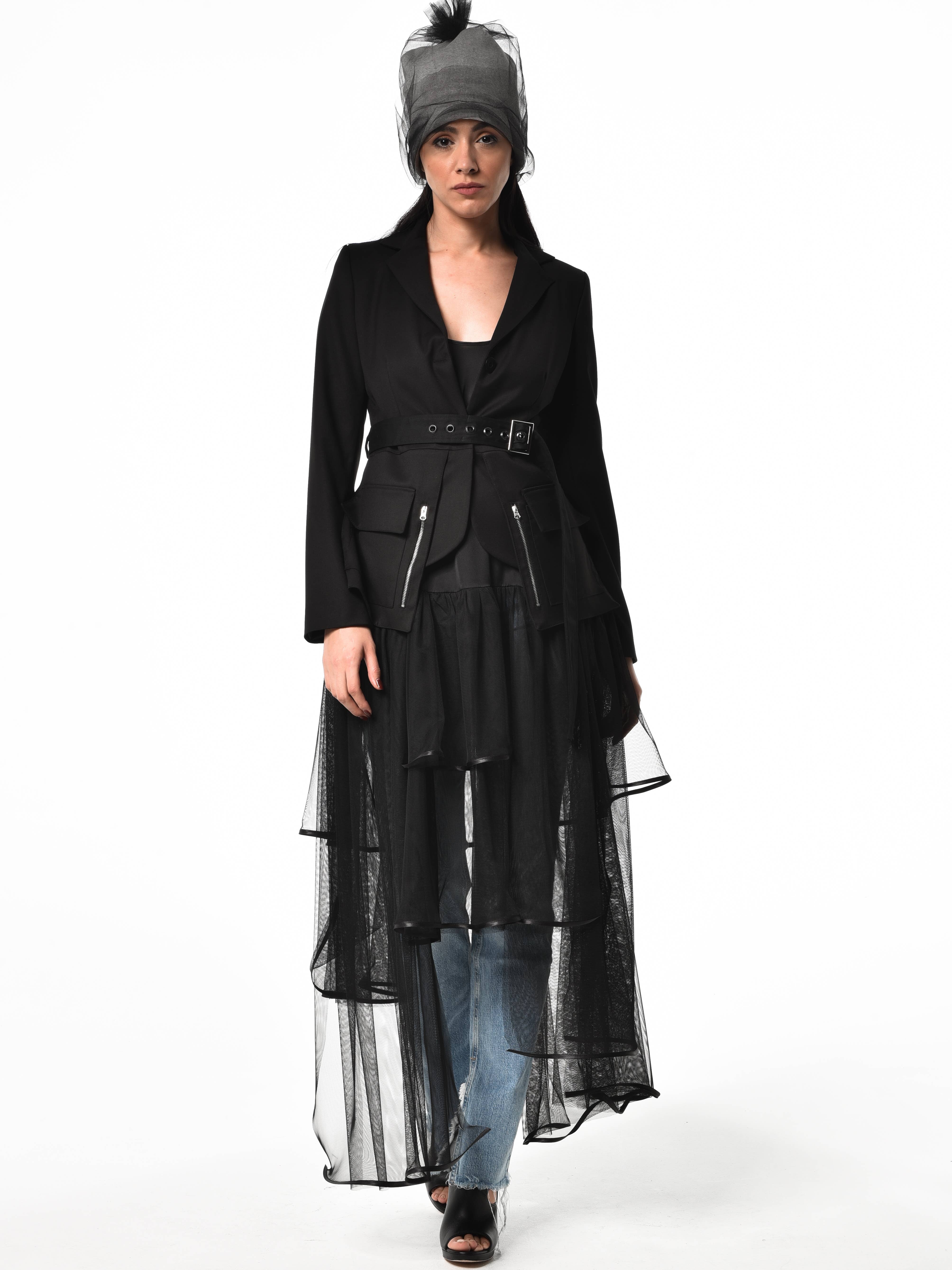 Metamorphoza - Wholesale Tuniek - Dames - Tuniek van satijn en mesh3