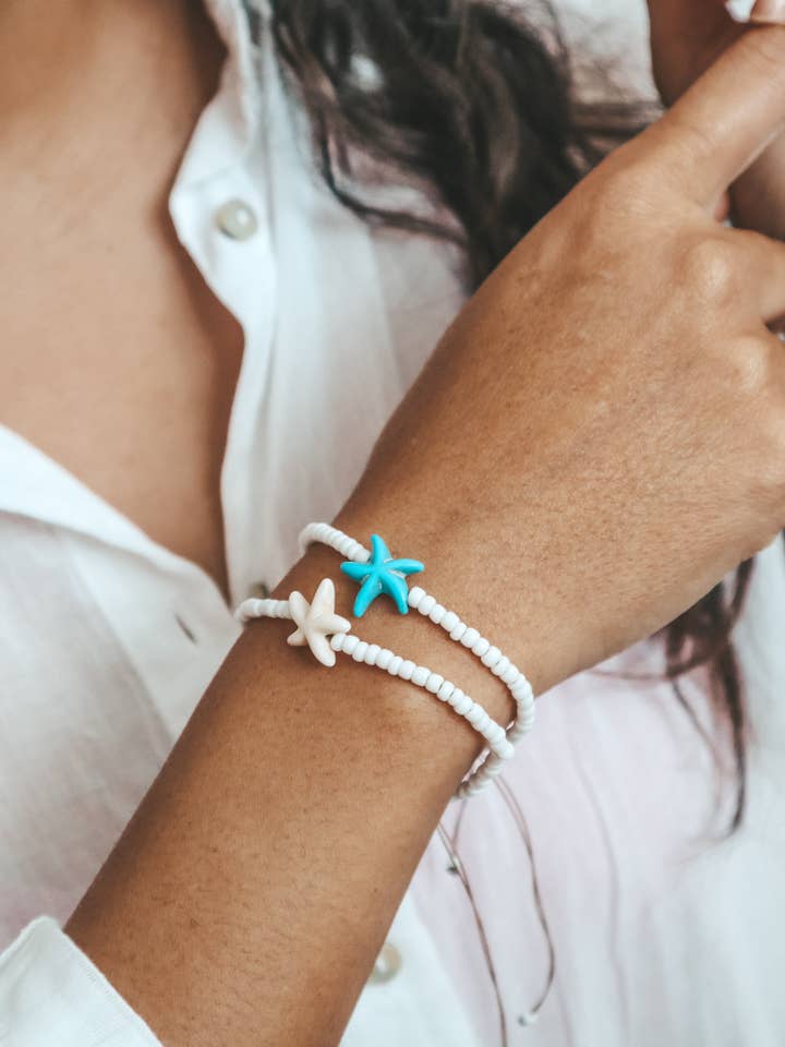 Marina Starfish Beaded Bracelet for wholesale by Bali Soul