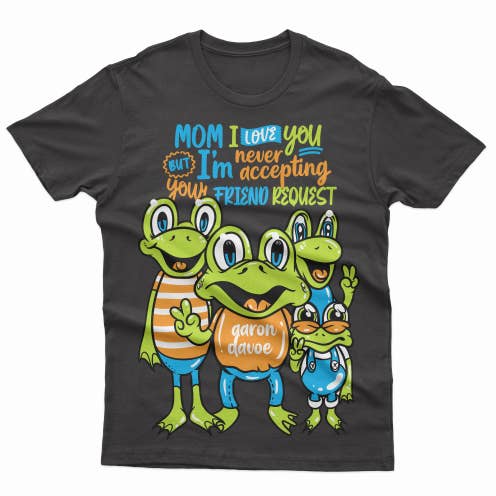 Je t'aime maman - Je n'accepte jamais ta demande d'ami pour la vente par aarondavoe