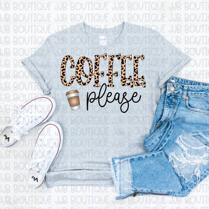 Coffee Please Tee for wholesale by Rockin’ 5A Apparel