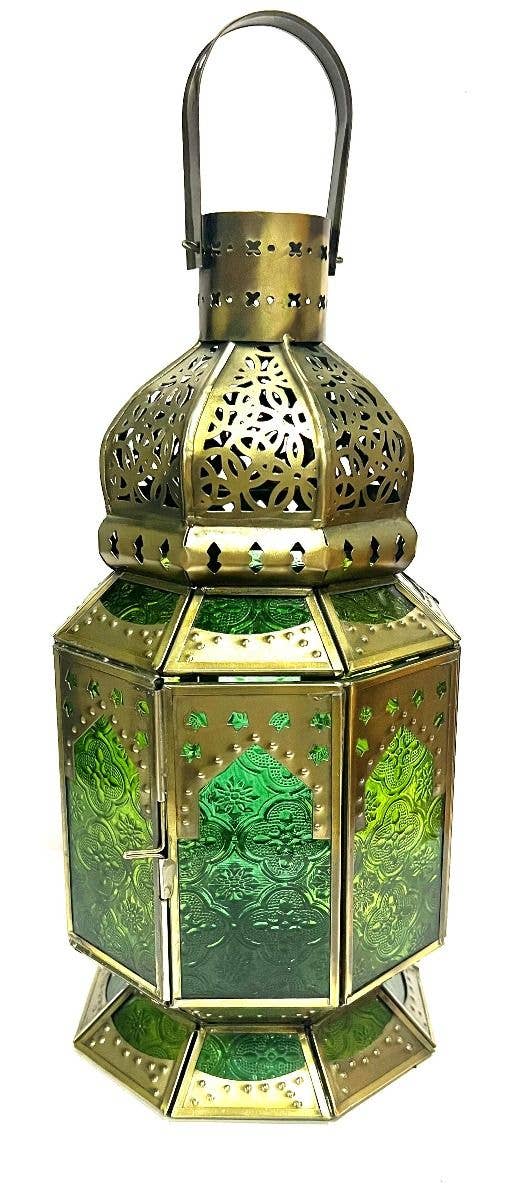 Status Collections - Wholesale Lantern - Zinc Antique Clear Glass Lantern 36x15cm0
