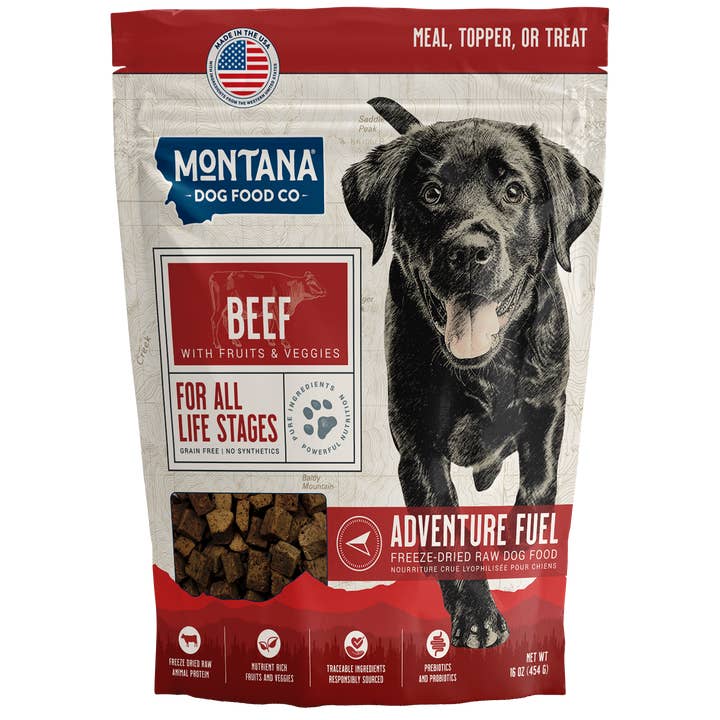 Montana Dog Food Co - Wholesale Pet Food - Dog - Grain-Free Beef Freeze-Dried Raw Adventure Fuel (Dog Food)