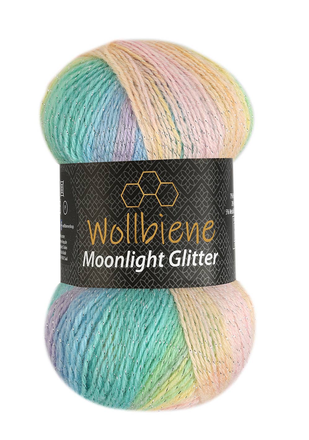 Wollbiene - Wholesale Yarn - woolen bee moonlight glitter batik crochet knitting wool17