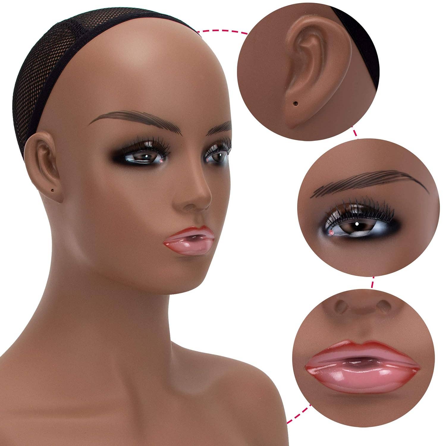 A1 PACIFIC INC. – wholesale Mannequin – Realistic Mannequin Head Bust Wig Display and Styling18