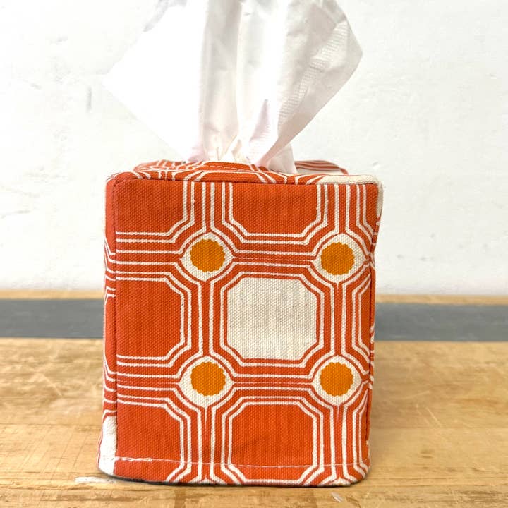 NEW NEW Square OR Rectangle Tissue Box Cover - VINTAGE TILE for wholesale by Erin Flett