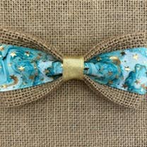 SALE!!! Celestial Gold Moon & Stars for wholesale by DOG BOW TIES
