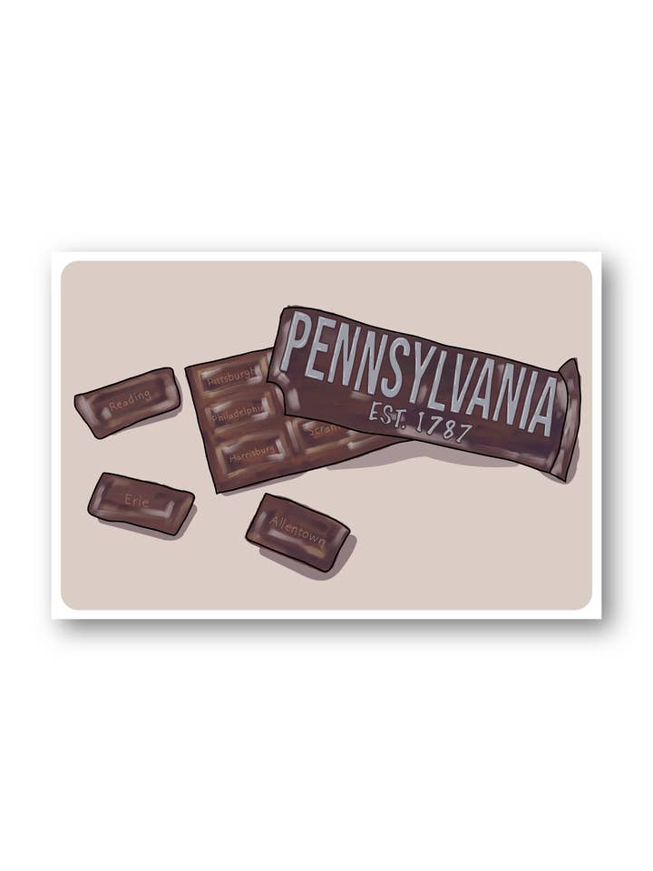 Philadelphia LOVE Postcard for wholesale by The Gold Ink Press