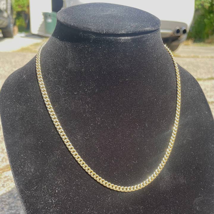 Prestige Jewelry - Wholesale Link & Chain Necklace - 14k Gold Semi-Solid Miami Cuban Link Chain 20in 4mm2