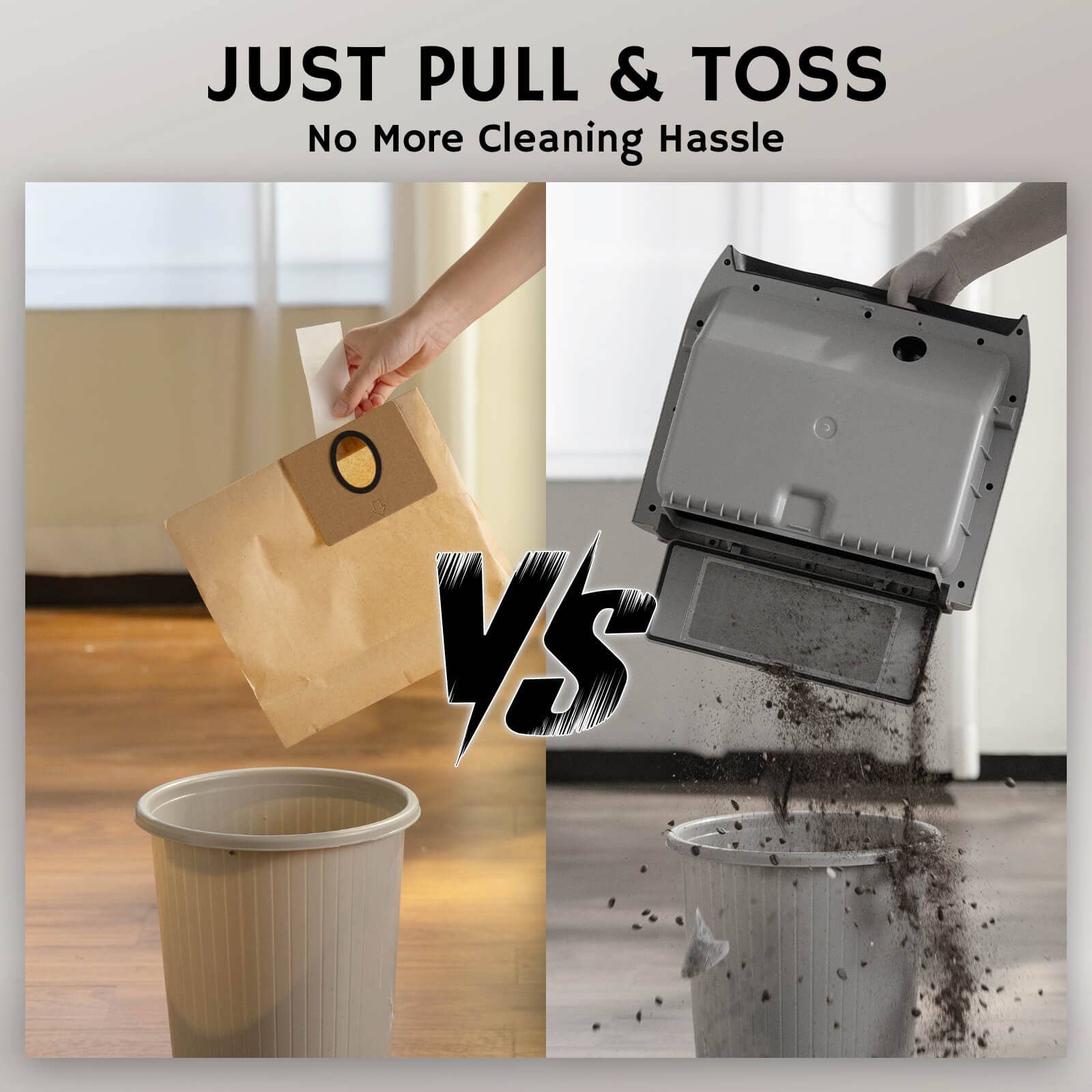 Airthereal - Wholesale Vacuum Cleaner - T1 Plus Touchless Vacuum Dustpan with 4.7L Dust Bag1