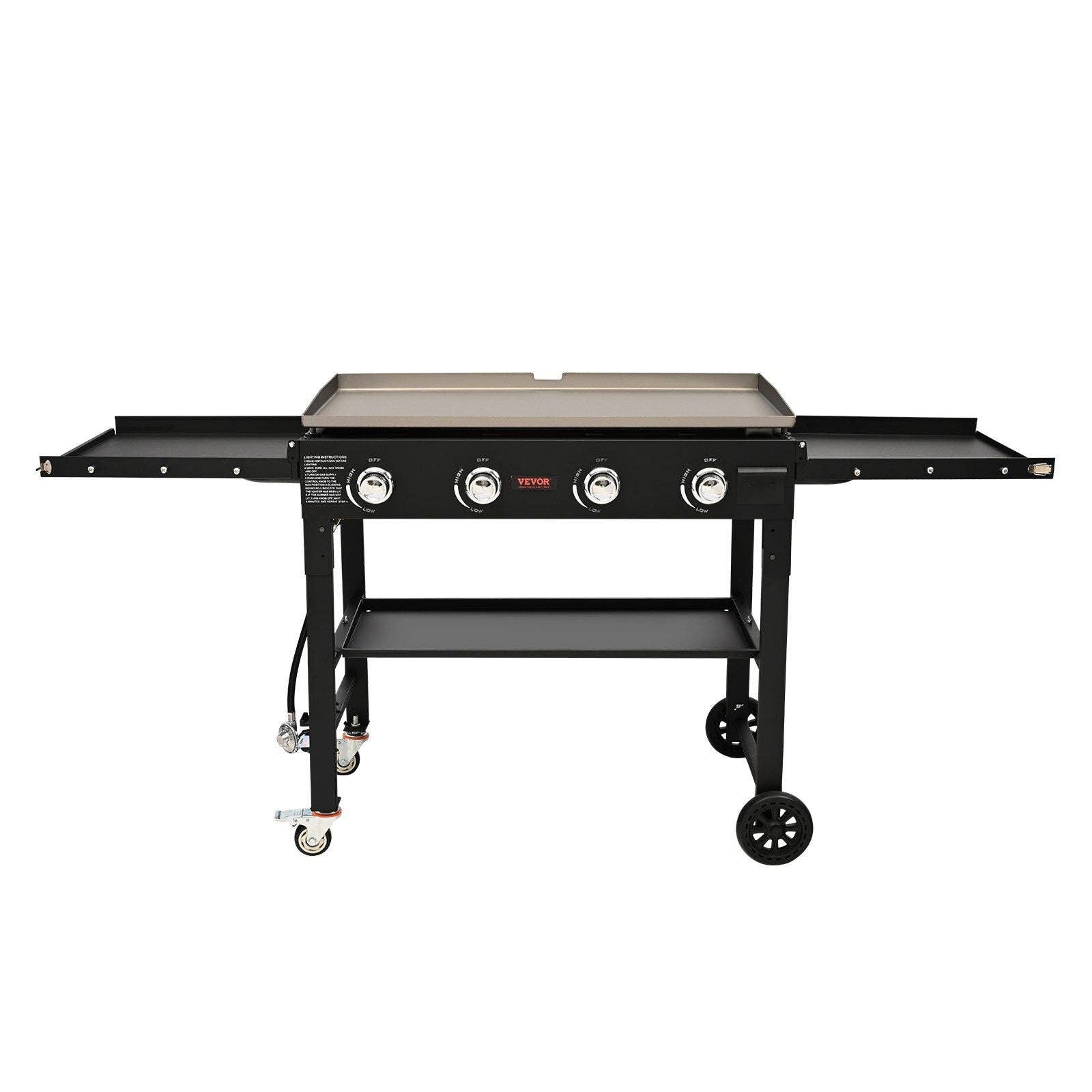 Hard Rock Health Stores - Wholesale Outdoor Grill Tools - Commercial Griddle on Cart, 36" Heavy Duty Manual Flat Top Griddle9