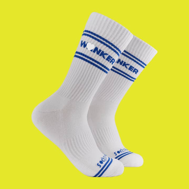 Sweary Sport Socks - Wanker for wholesale by Socktopus