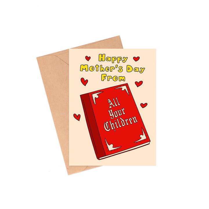 Siyo Boutique - Wholesale Mother's Day Card - All Your Children - Soap Opera Themed Mother's Day Card