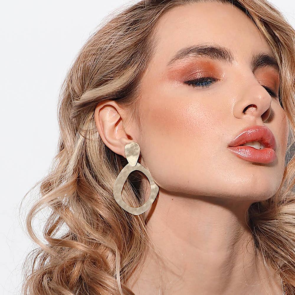 RAS - Wholesale Dangle Earrings - Too Much Gold Plated Medium Pendants2