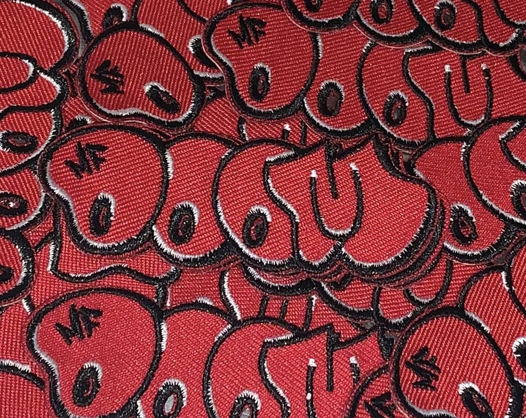 B-Side - Wholesale Patch - MF Doom Red Patch0