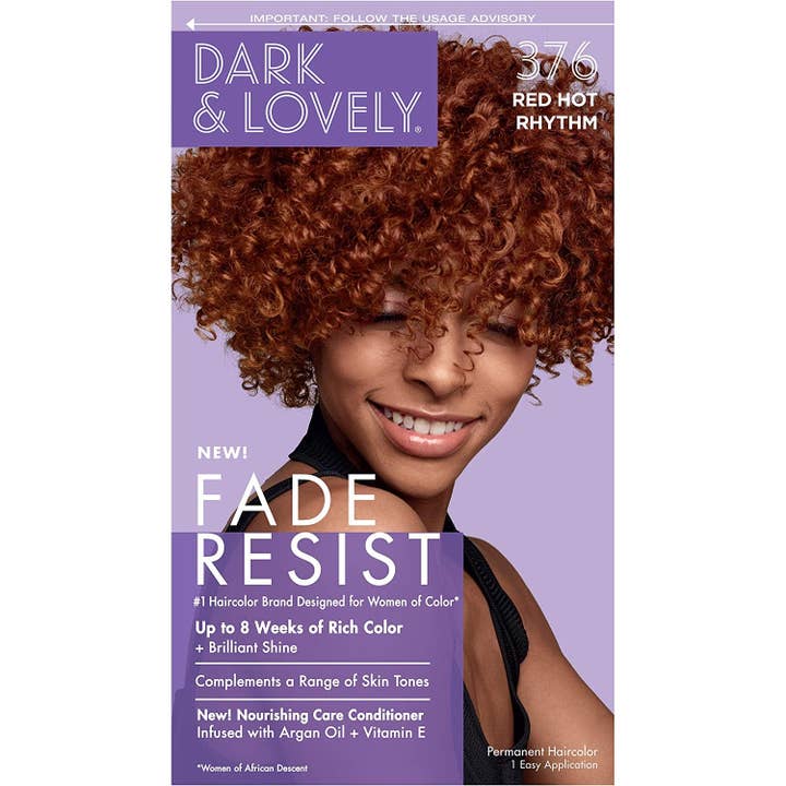Dark And Lovely Fade Resist Hair Color, Red Hot Rhythm, 376 for wholesale by KT Supply