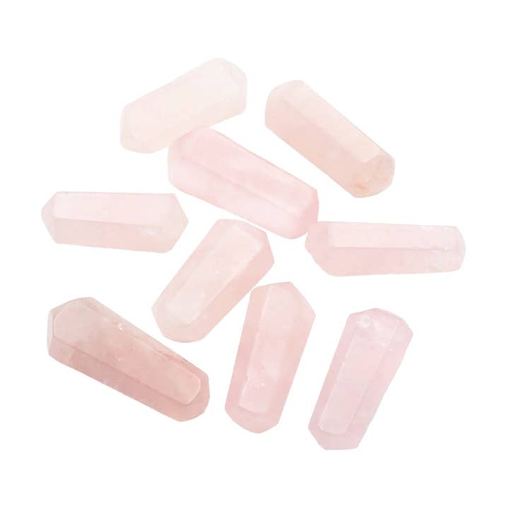 Double terminaison - Rose Quartz Mini pour la vente par Earths Elements Wholesale
