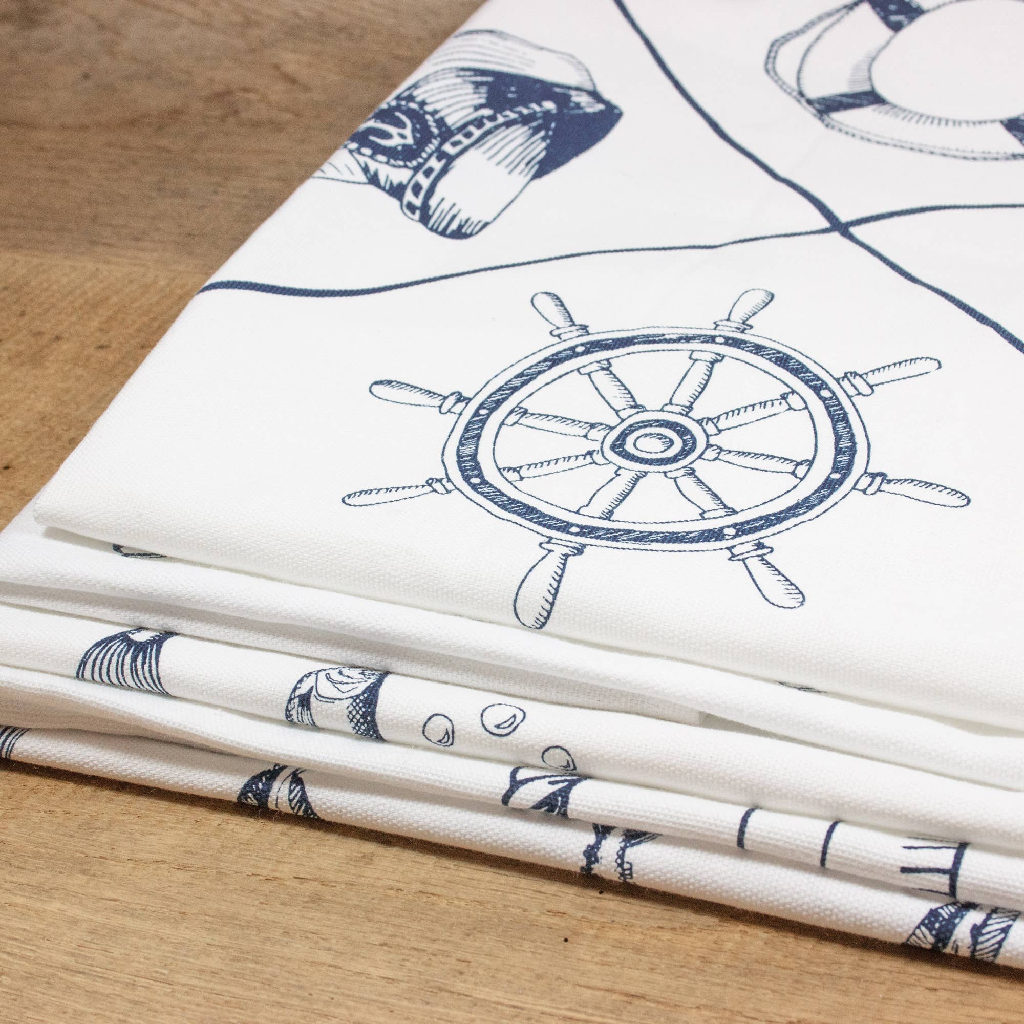 Bow & Hummingbird - Wholesale Tea Towel - Maritime Tea Towel Captain's Dinner3