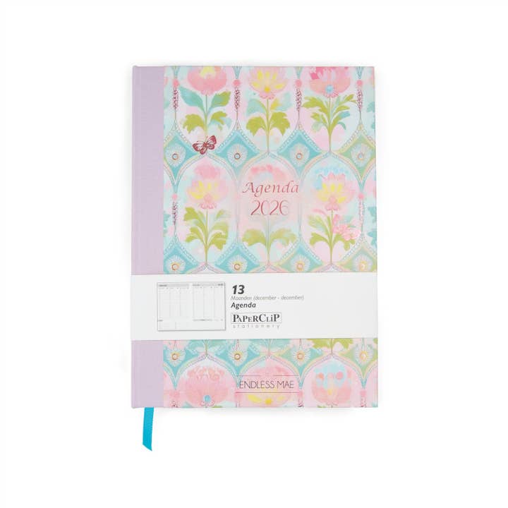Endless Mae Floral Whimsy Life Planner Agenda 2026 for wholesale by Melli Mello