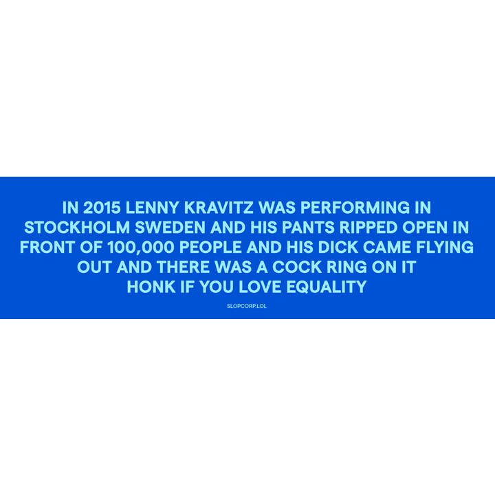 Autocolante de calças explosivas do Lenny Kravitz por atacado de slop corp