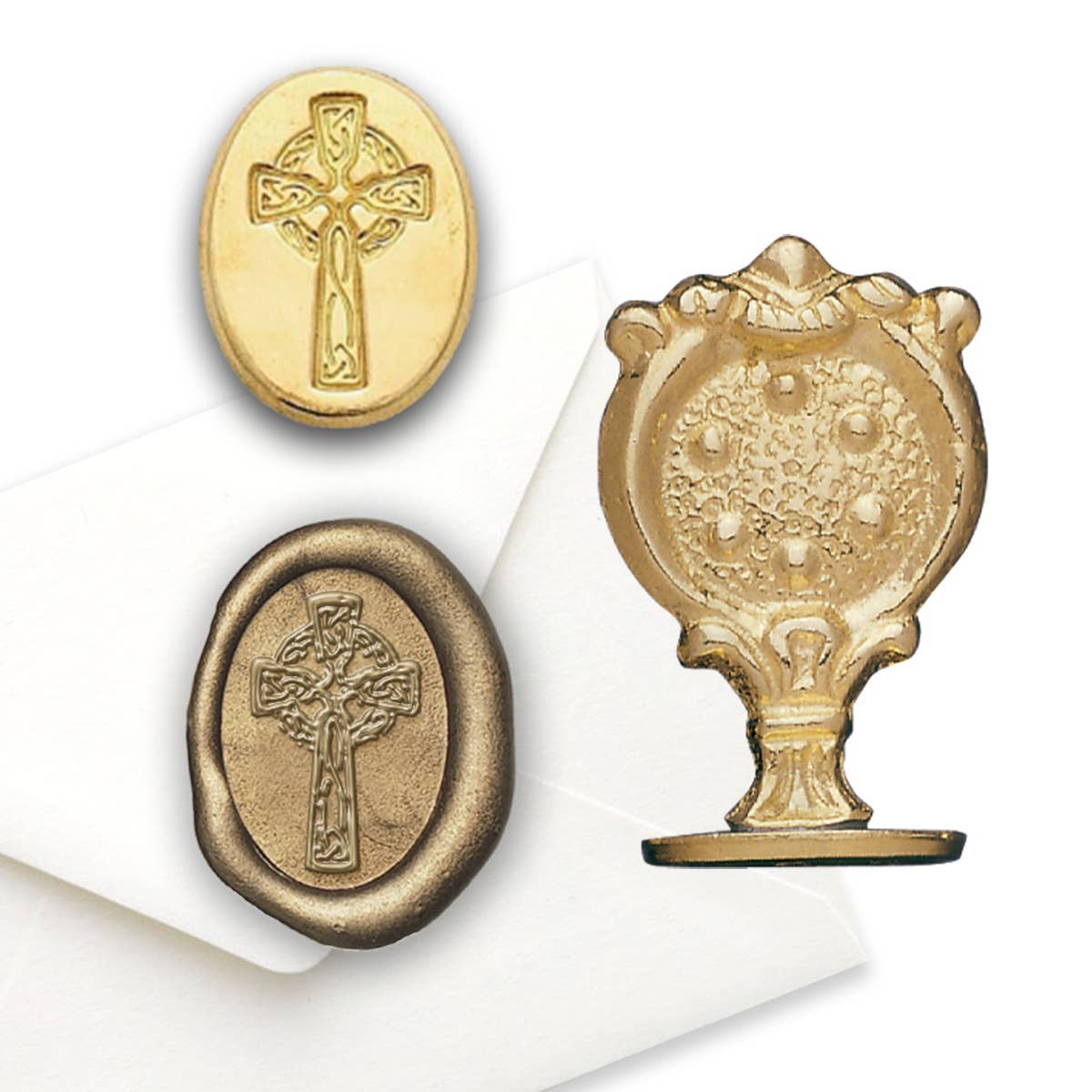 Freund Mayer & Co. - Wholesale Rubber/Decorative Stamp - Florentine Brass Wax Seal Stampers-over 50 popular symbols43