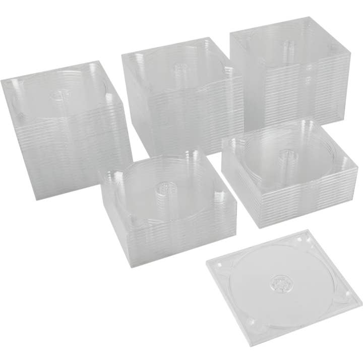 Square Deal Recordings & Supplies - Wholesale Jewelry Dish - CD Tray - 2 Disc - Clear Stackable Glue-In Digipak