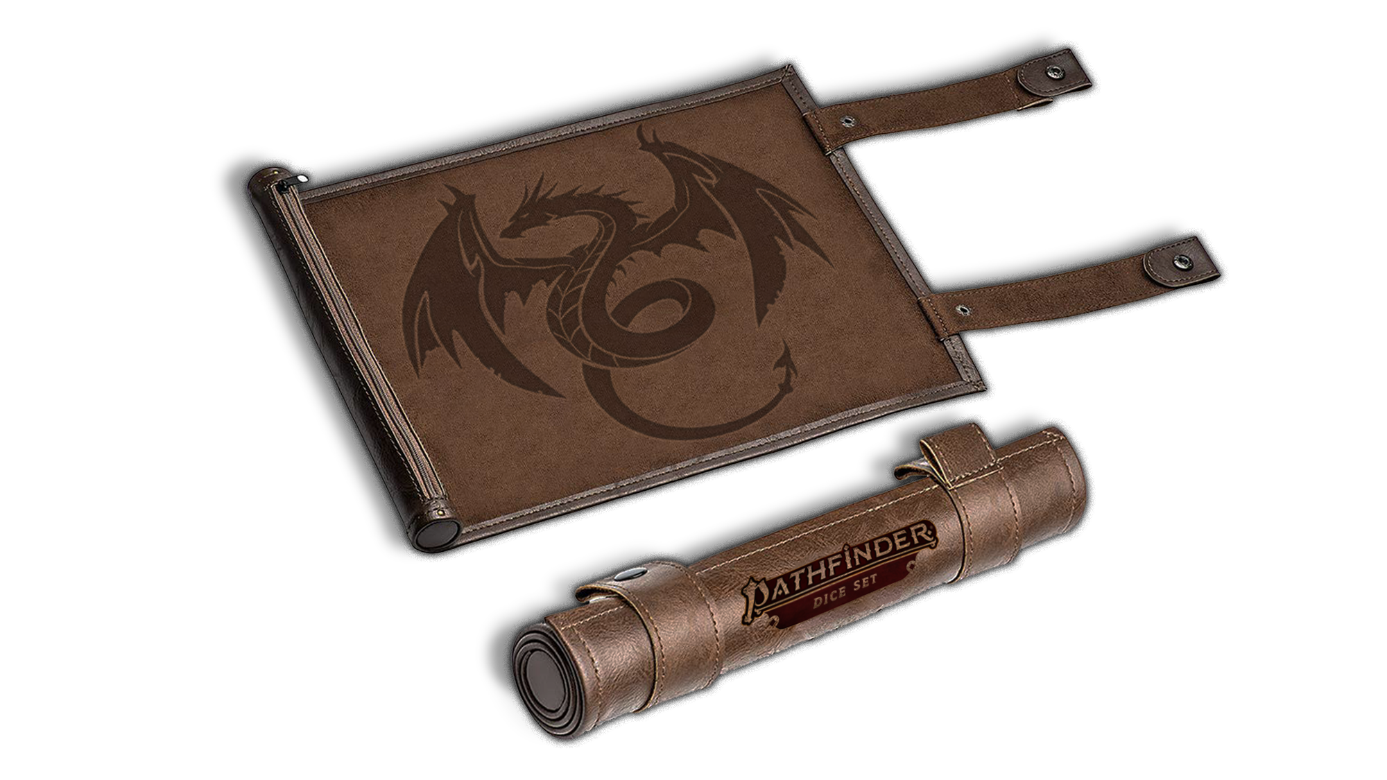 FanRoll by Metallic Dice Games - Wholesale Dice - Pathfinder Dice Scroll Rolling Mat and Carrying Case6