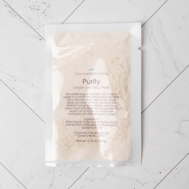 Charmed Bath & Body - Wholesale Skincare Face Mask - Single Use Clay Face Mask