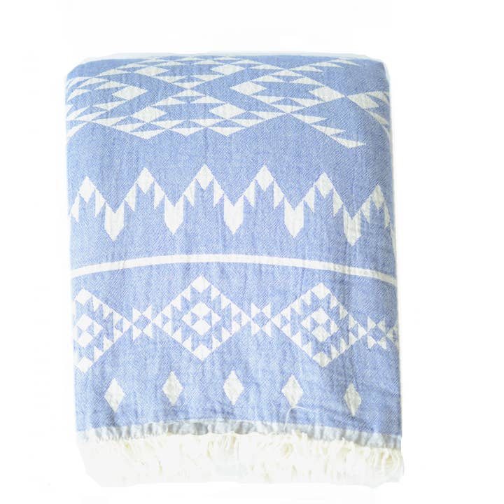 Turkish T - Wholesale Throw Blanket - Kilim Fleece Lined Throw7
