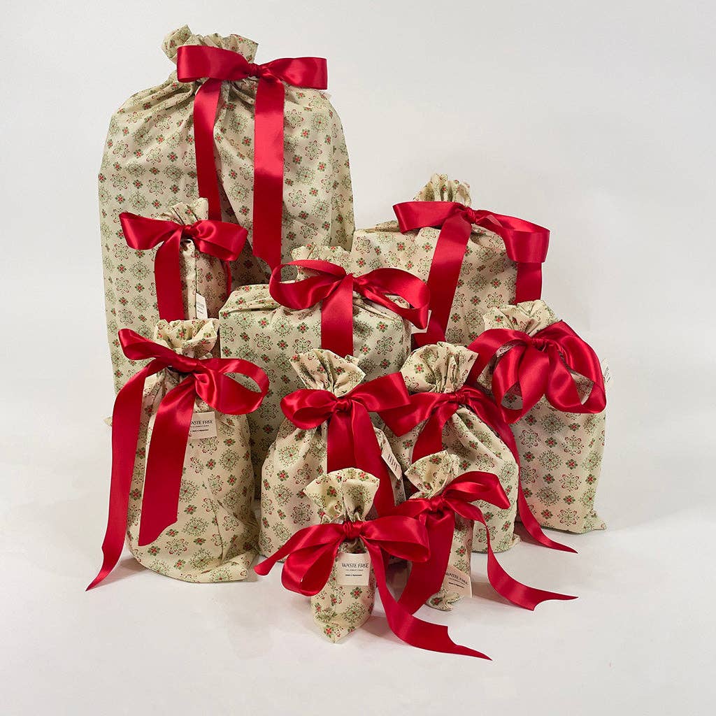 Waste Free Celebrations - Wholesale Gift Bag Set/Pack - Folk Blomsterkunst (Reusable Gift Bag Set)7