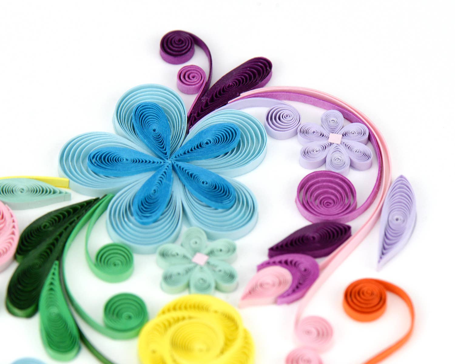 Quilling Card - Vendita all'ingrosso Biglietti d'amore - Biglietto di Auguri con Cuore Arcobaleno Floreale in Filigrana2