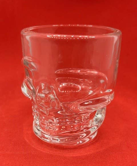 7 Star – Copo de shot por atacado – Vidro Skull Clear Shot 2 Oz (Vidro Blank Shot)   3
