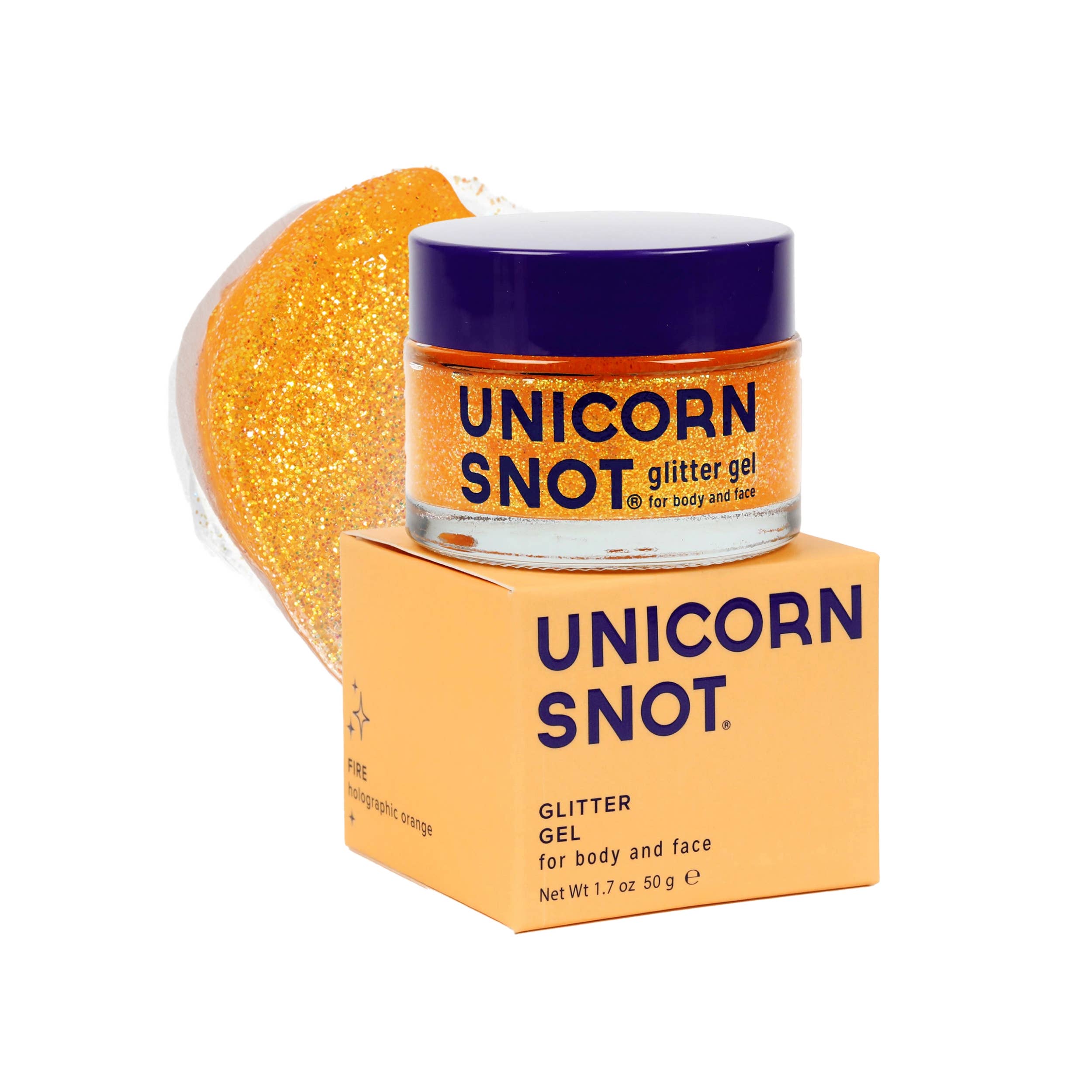 Unicorn Snot | Glitter Beauty - Wholesale Body Glitter/Shimmer - Original Glitter Gel | Fire-Orange | Body Glitter | Shimmer