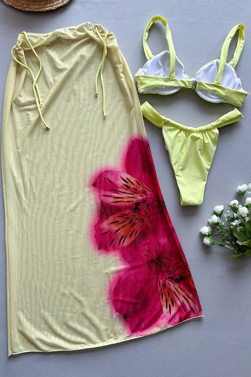 LJUSGUL Elegant tvådelad strandset för wholesale på Faire4