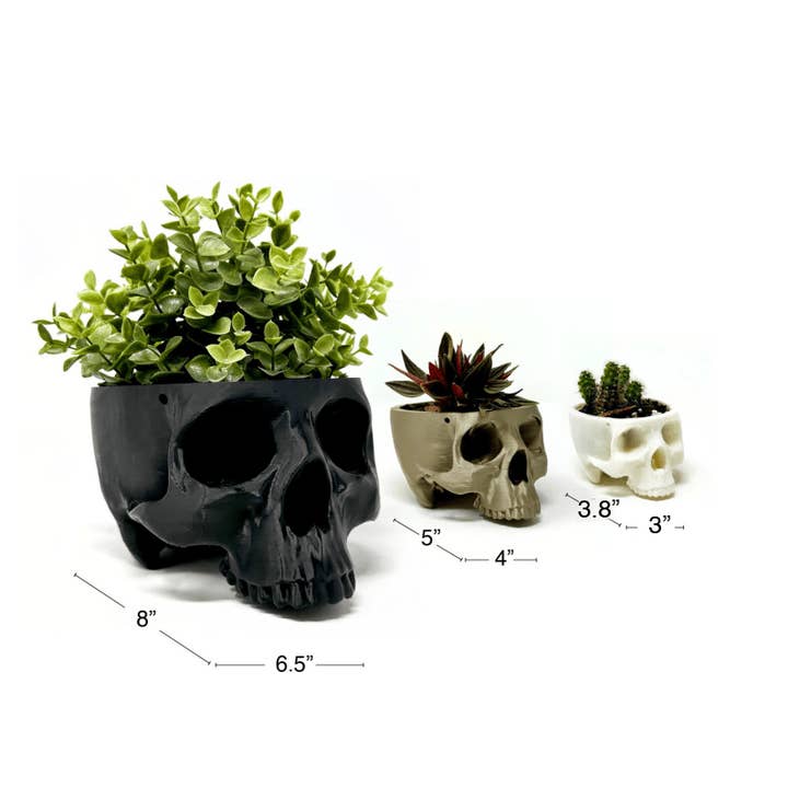 Faux Theory Design - Wholesale Hanging Planter - 3D Printed Hanging Skull Planter5