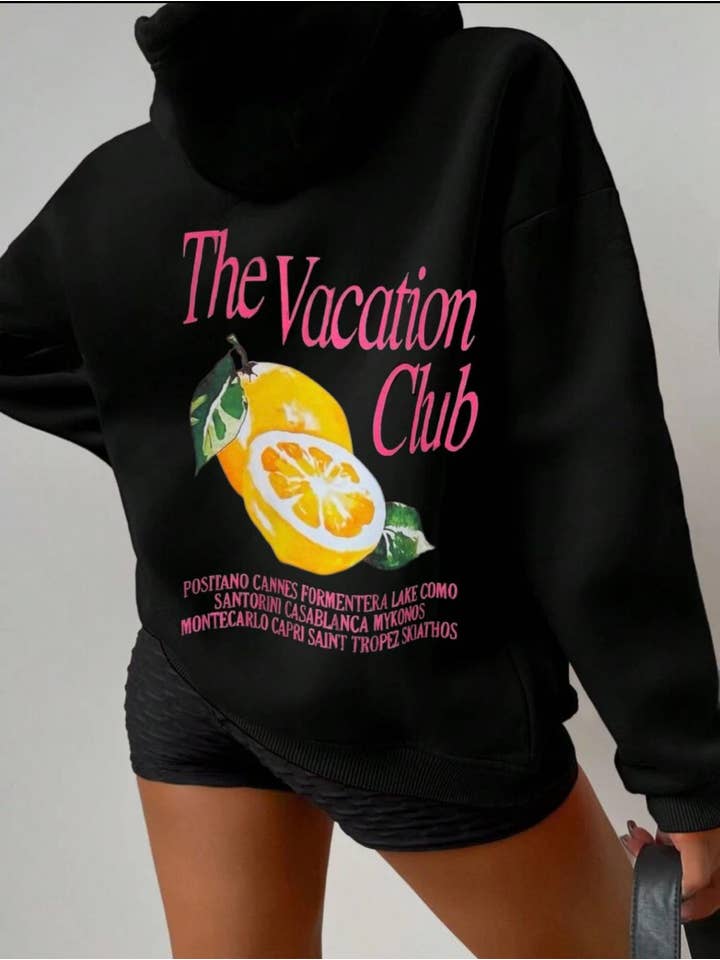 LORIANE - Wholesale Graphic Sweatshirt - Women's - 9777 one size printed hoodie 5