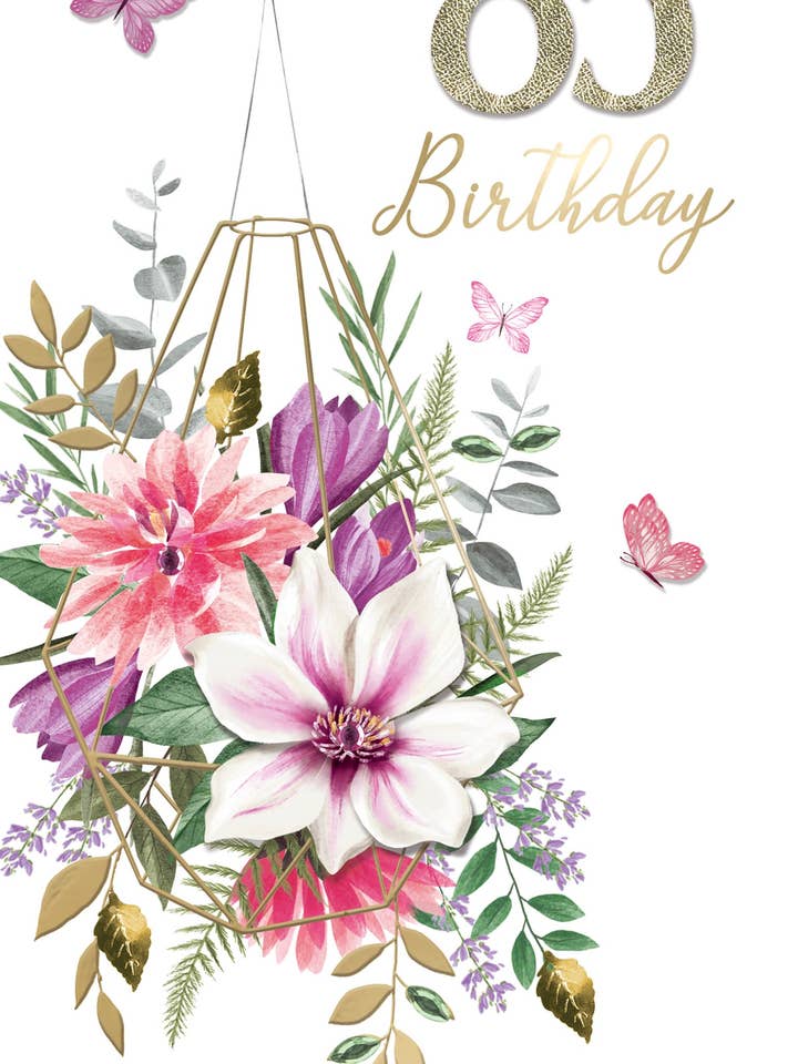 85. - Hängender Blumenkorb - Champagner - Zweite Natur für den Großhandel von Second Nature Ltd