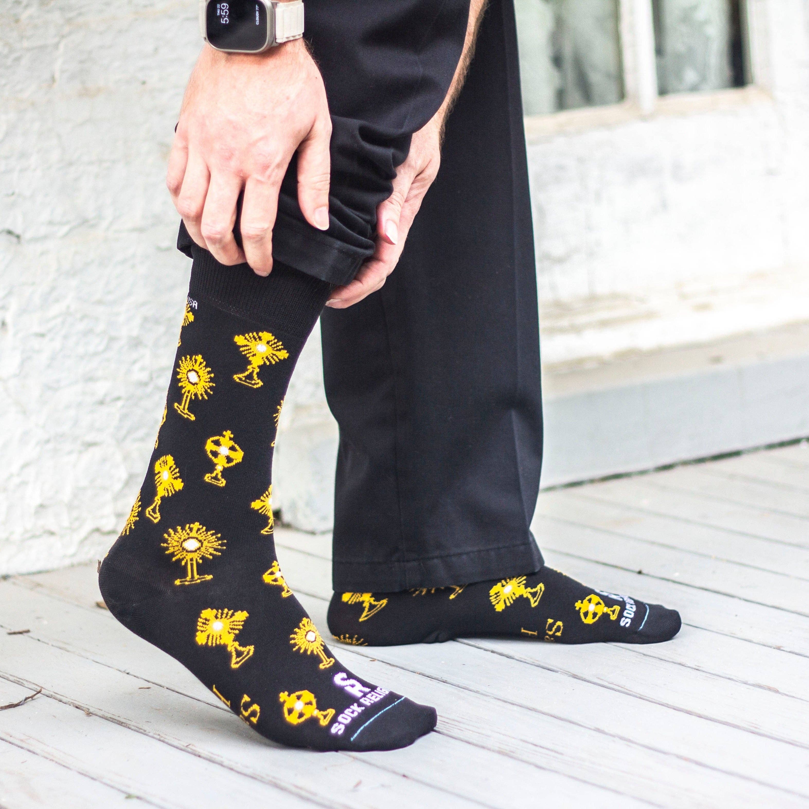 Sock Religious - Wholesale Socks - Unisex - Monstrance Adult Socks2
