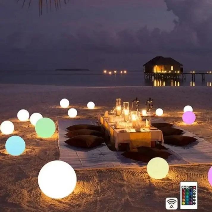 Kiyo Home - Wholesale Light Bulb/Puck - Multi-Colored LED Ball Lights 6-Piece Set4