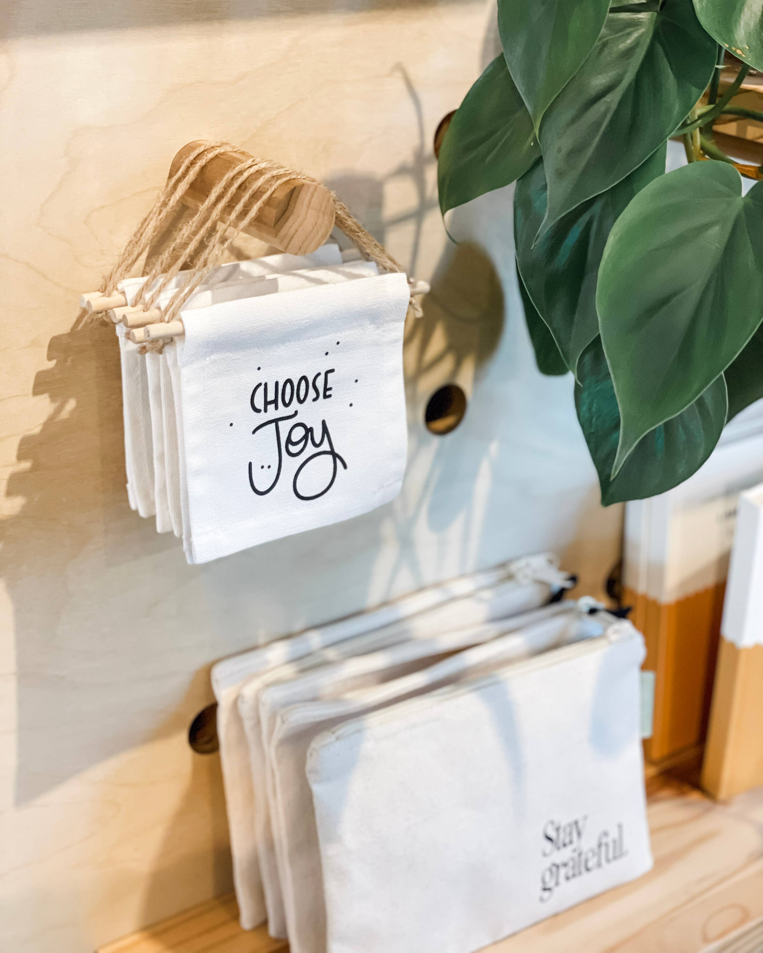 Smiles + Heart - Vente Pochette – femme - Petite pochette en toile zippée Count Your Blessings3